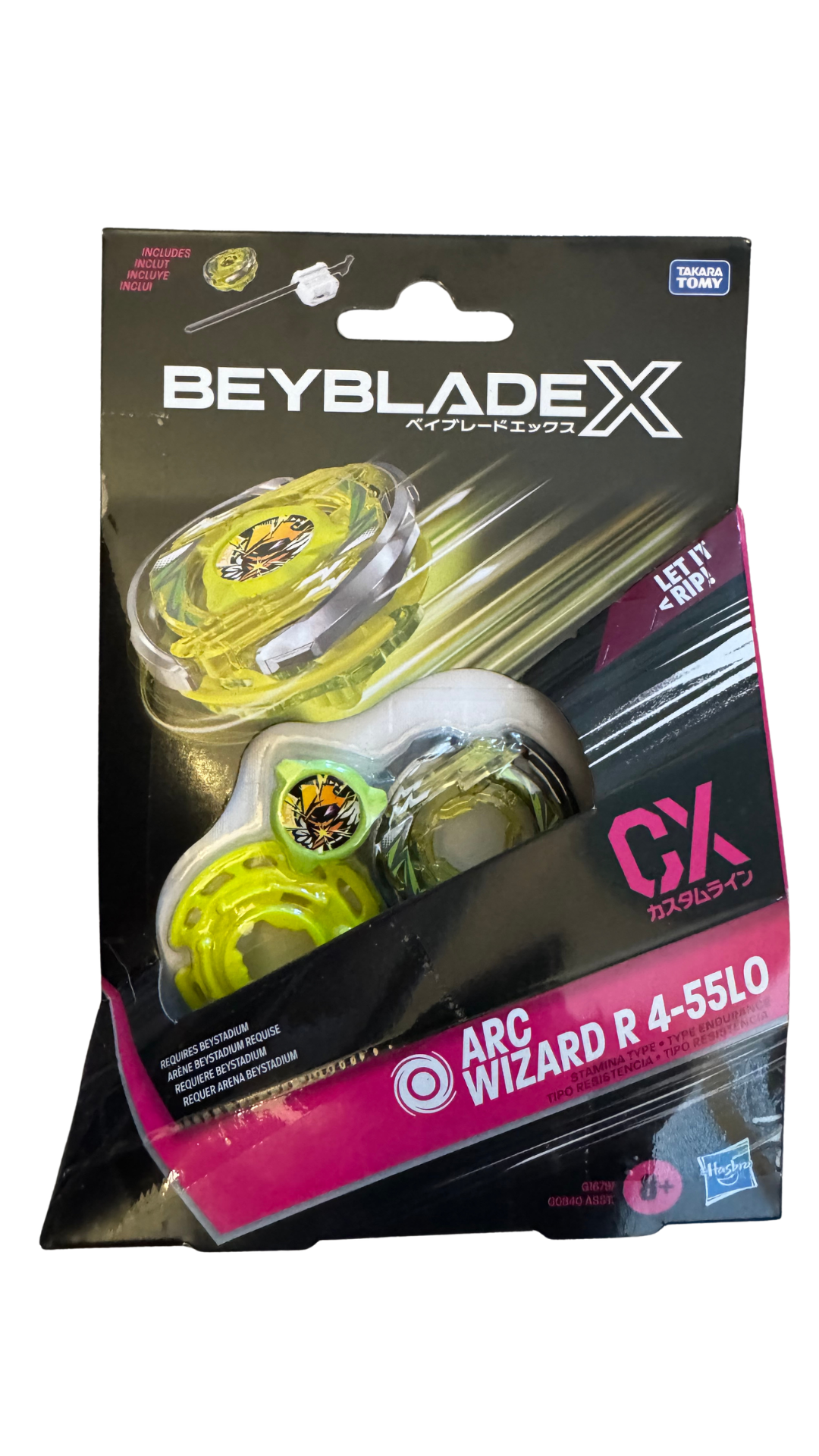 Beyblade X Arc Wizard R 4-55LO CX Starter Pack — Stamina Type Top & Launcher | MOD Shop