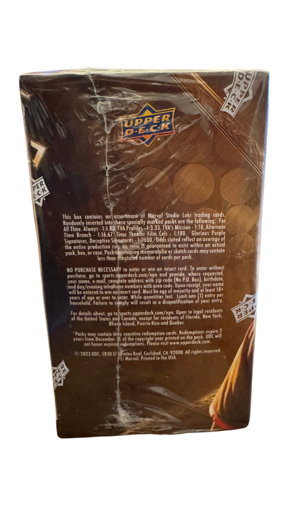 2023 Upper Deck Marvel Studios Loki Blaster Box — 5 Packs, Orange Parallels | MOD Shop