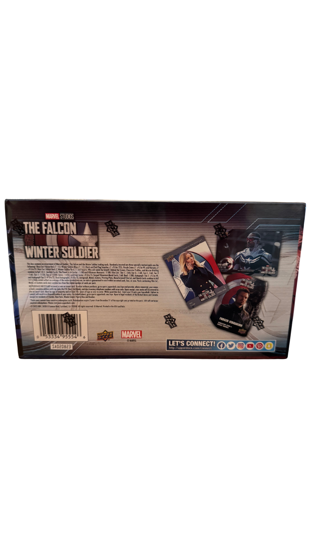 2022 Upper Deck Marvel Falcon & Winter Soldier Hobby Box — 15 Packs, 3 Hits | MOD Shop