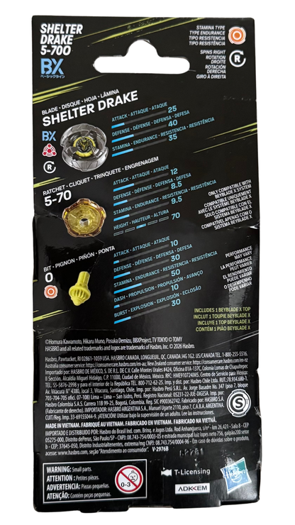Beyblade X Shelter Drake 5-70O BX Booster Pack — Stamina Type Top | MOD Shop