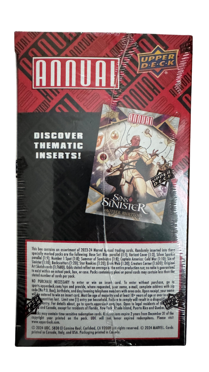 2023-24 Upper Deck Marvel Annual Blaster Box — 6 Packs, Blue Parallels | MOD Shop
