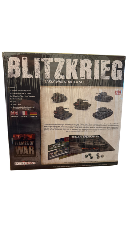 Flames of War Blitzkrieg Early War Starter Set FWBX19 — 5 Plastic Tanks, Sealed | MOD Shop