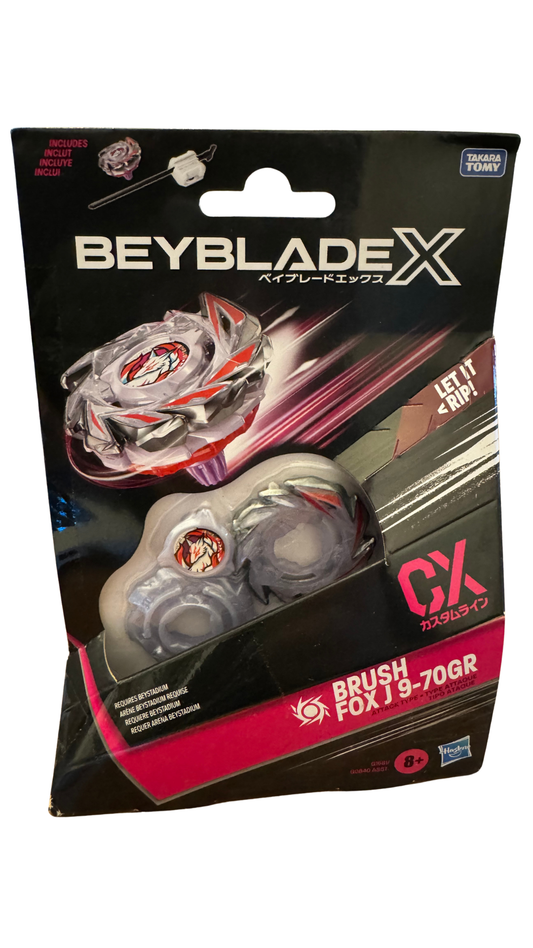 Beyblade X Brush Fox J 9-70GR CX Starter Pack — Attack Type Top + Launcher | MOD Shop