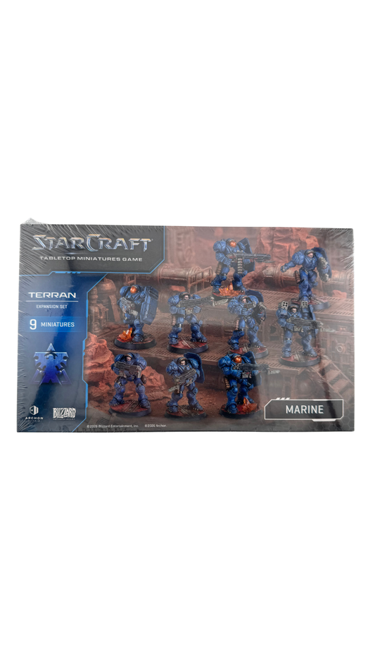StarCraft Tabletop Miniatures Game Terran Marine Expansion Set | 9 Miniatures