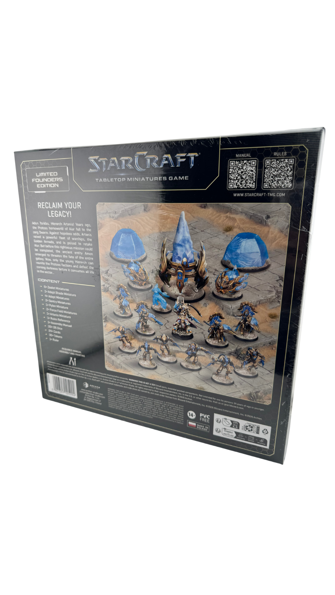 StarCraft Tabletop Miniatures Game Protoss Starter Set | Founders Edition with Artanis