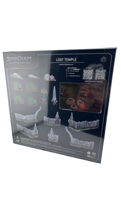 StarCraft Tabletop Miniatures Game Lost Temple Terrain Expansion Set | 15 Pieces + Playmat