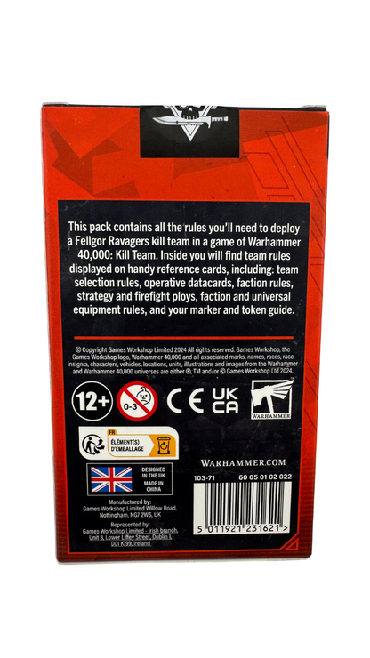 Kill Team Fellgor Ravagers Datacards | Warhammer 40,000 Kill Team Rules Cards