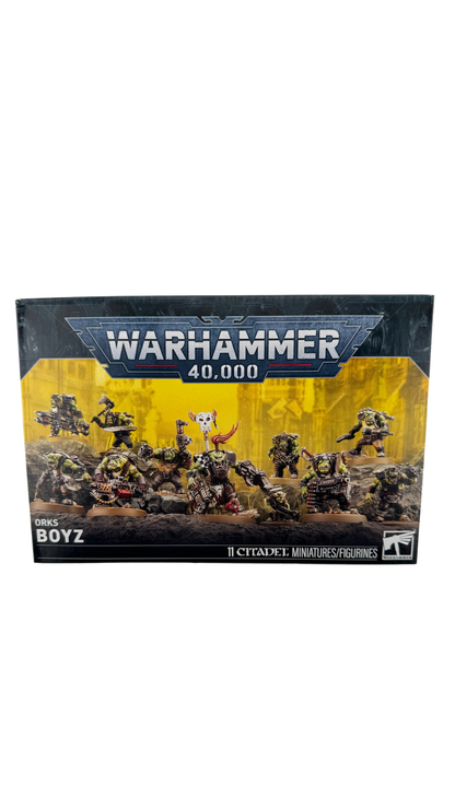 Warhammer 40K Orks Boyz (2026) | New 11-Miniature Kit with Nob, 9 Boyz & Ammo Runt