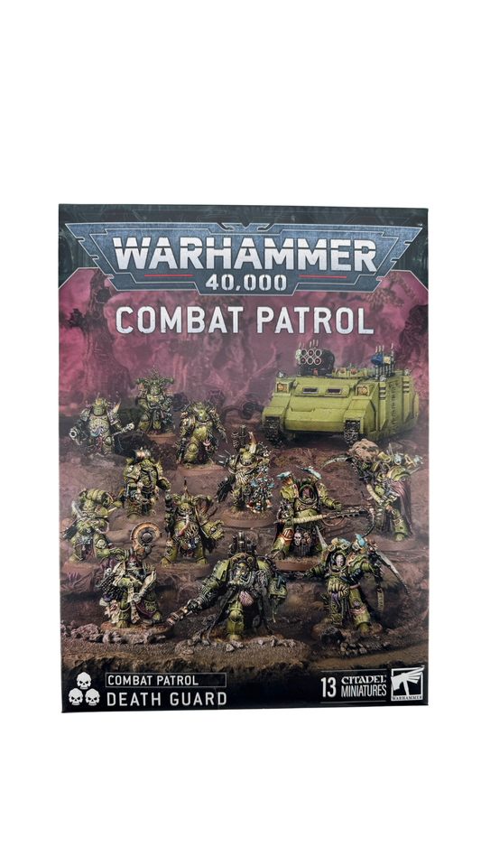 Warhammer 40K Combat Patrol: Death Guard | 13 Miniatures with Lord of Virulence, Deathshroud & Rhino