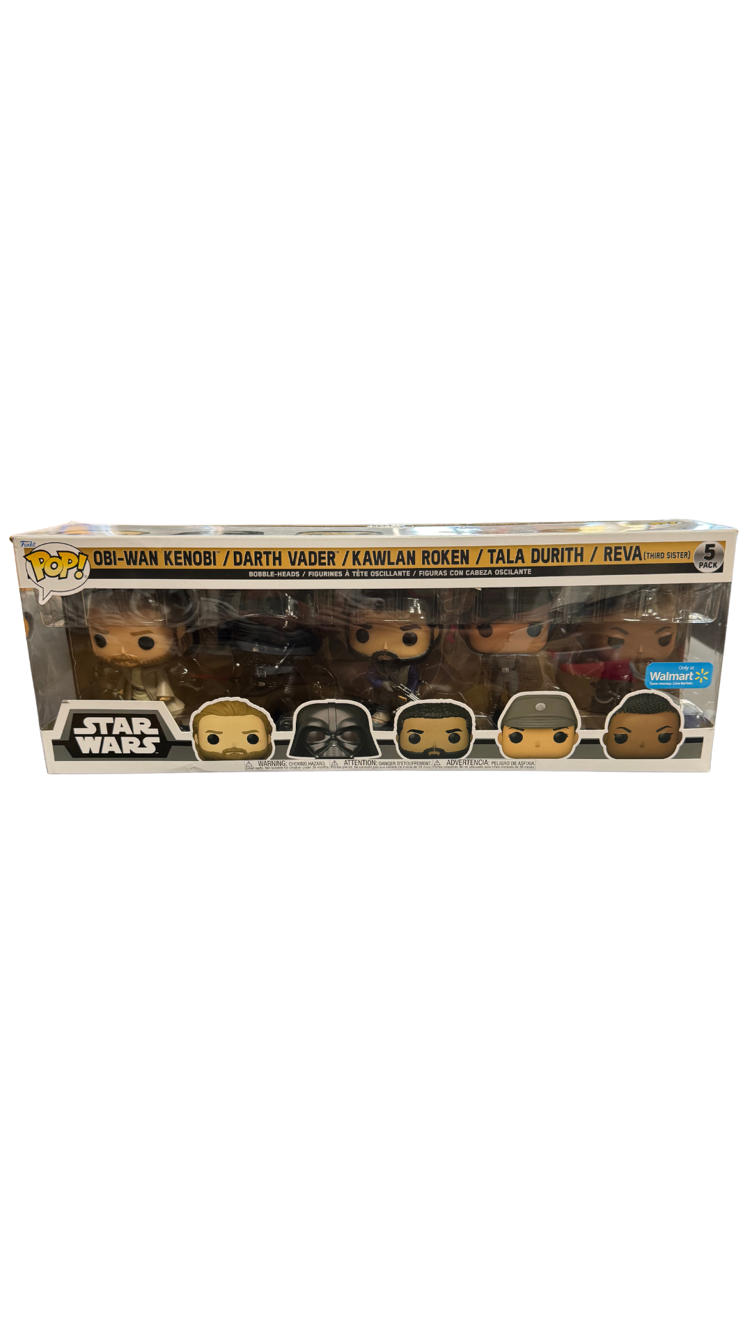 Funko Pop! Star Wars Obi-Wan Kenobi 5-Pack | Walmart Exclusive with Darth Vader, Reva & Tala