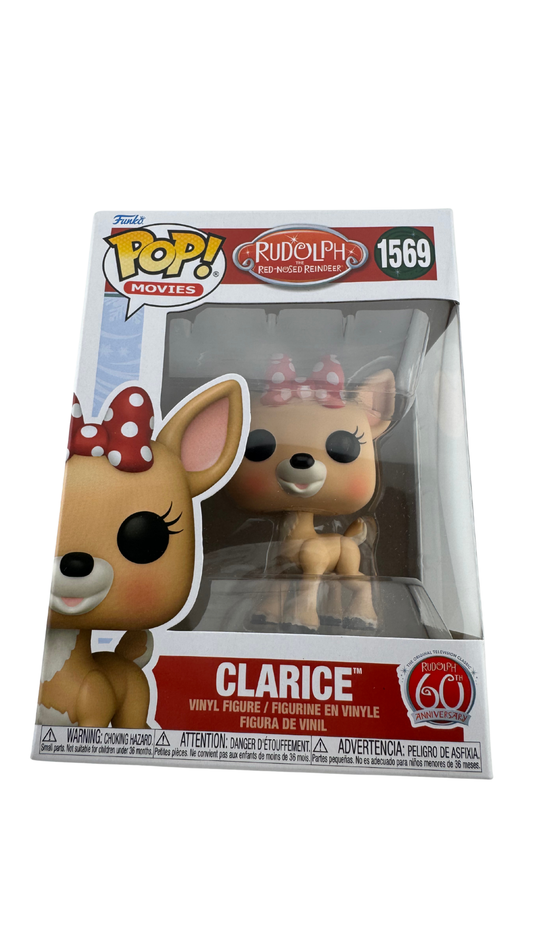 Funko Pop! Rudolph the Red-Nosed Reindeer Clarice #1569 | 60th Anniversary Holiday Vinyl Figure