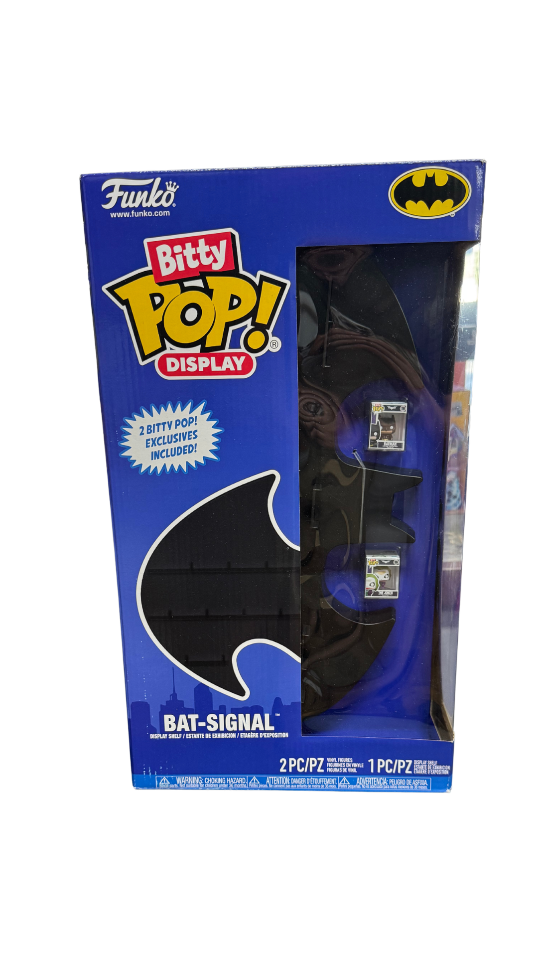 Funko Bitty Pop! Bat-Signal Display Shelf | Includes Exclusive Batman & Joker Bitty Pops