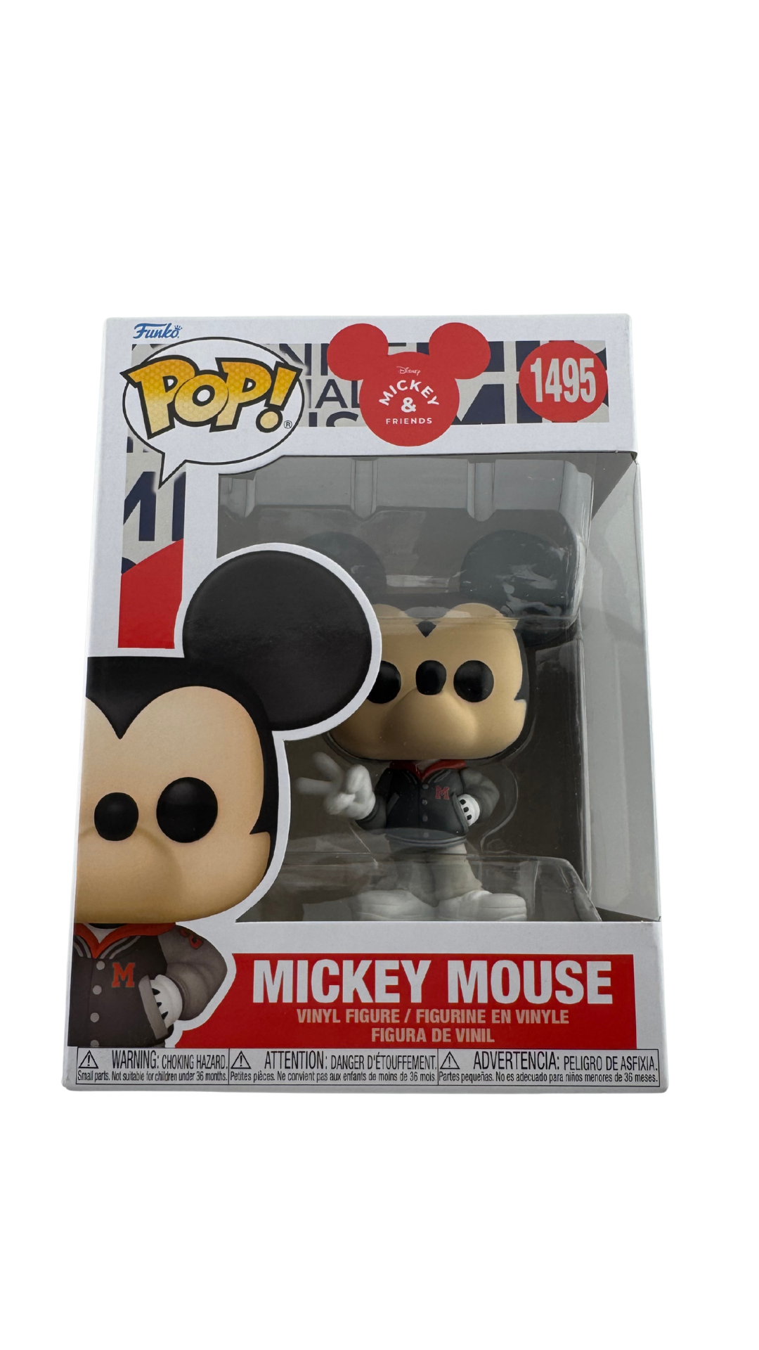 Funko Pop! Disney Mickey & Friends Mickey Mouse #1495 | Varsity Jacket Vinyl Figure