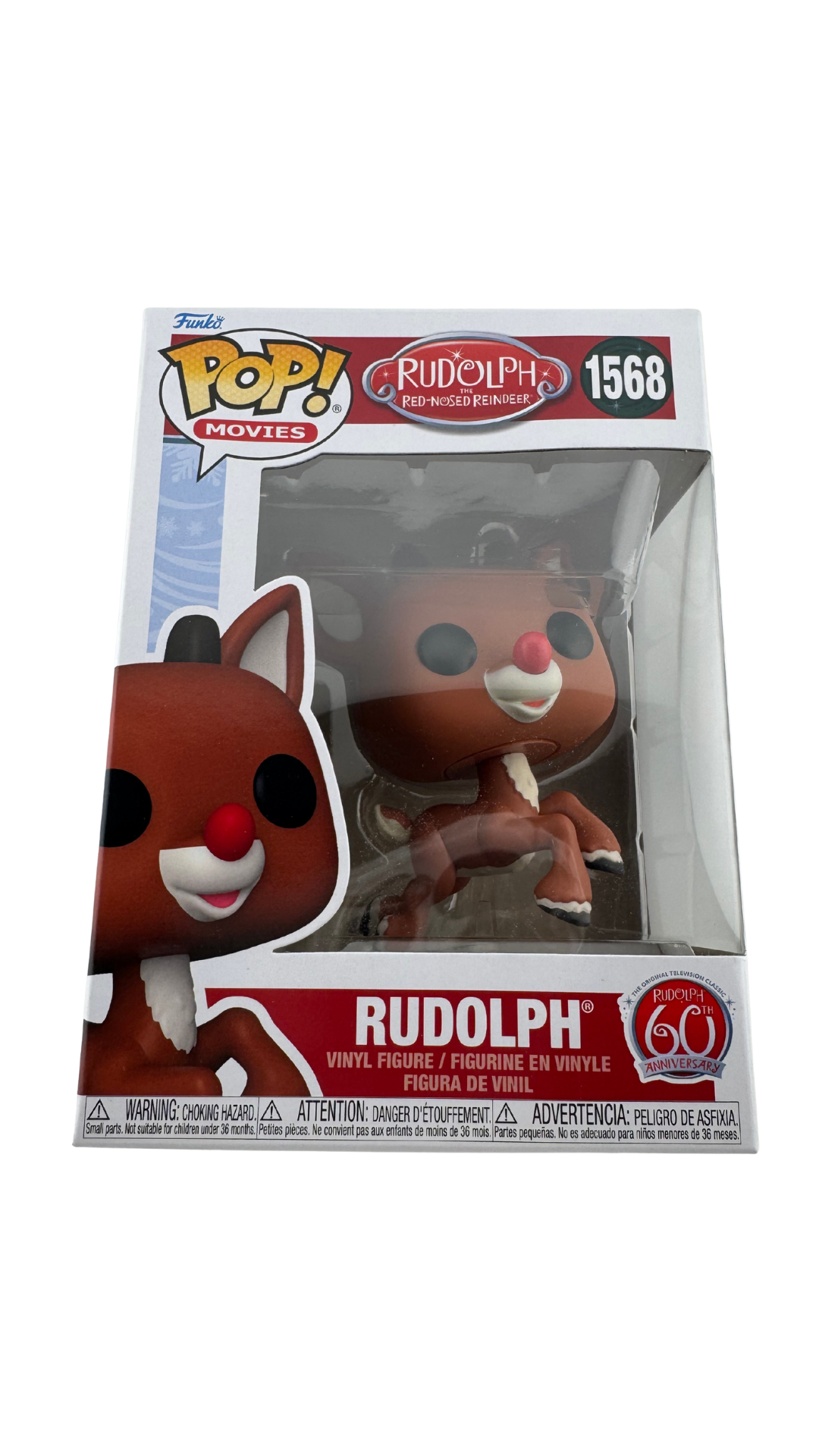 Funko Pop! Rudolph the Red-Nosed Reindeer Rudolph #1568 | 60th Anniversary Holiday Vinyl Figure