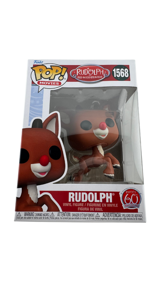 Funko Pop! Rudolph the Red-Nosed Reindeer Rudolph #1568 | 60th Anniversary Holiday Vinyl Figure