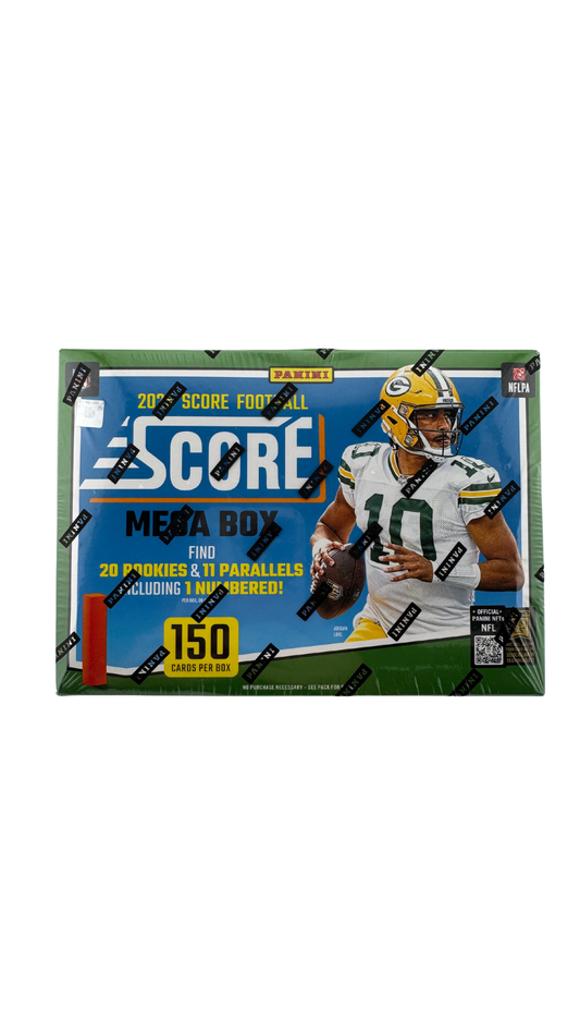 2025 Panini Score Football Mega Box (150 Cards – 20 Rookies & 11 Parallels)