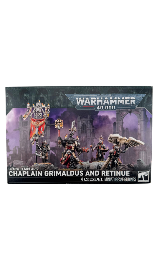 Warhammer 40,000: Black Templars Chaplain Grimaldus and Retinue (55-44)