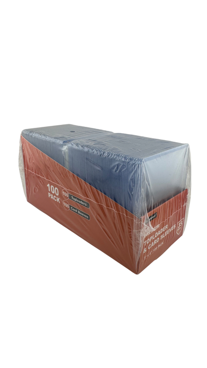 Arjiekwei Premium 3" x 4" Toploaders & Penny Sleeves Combo – 35pt (100 Toploaders + 100 Sleeves)