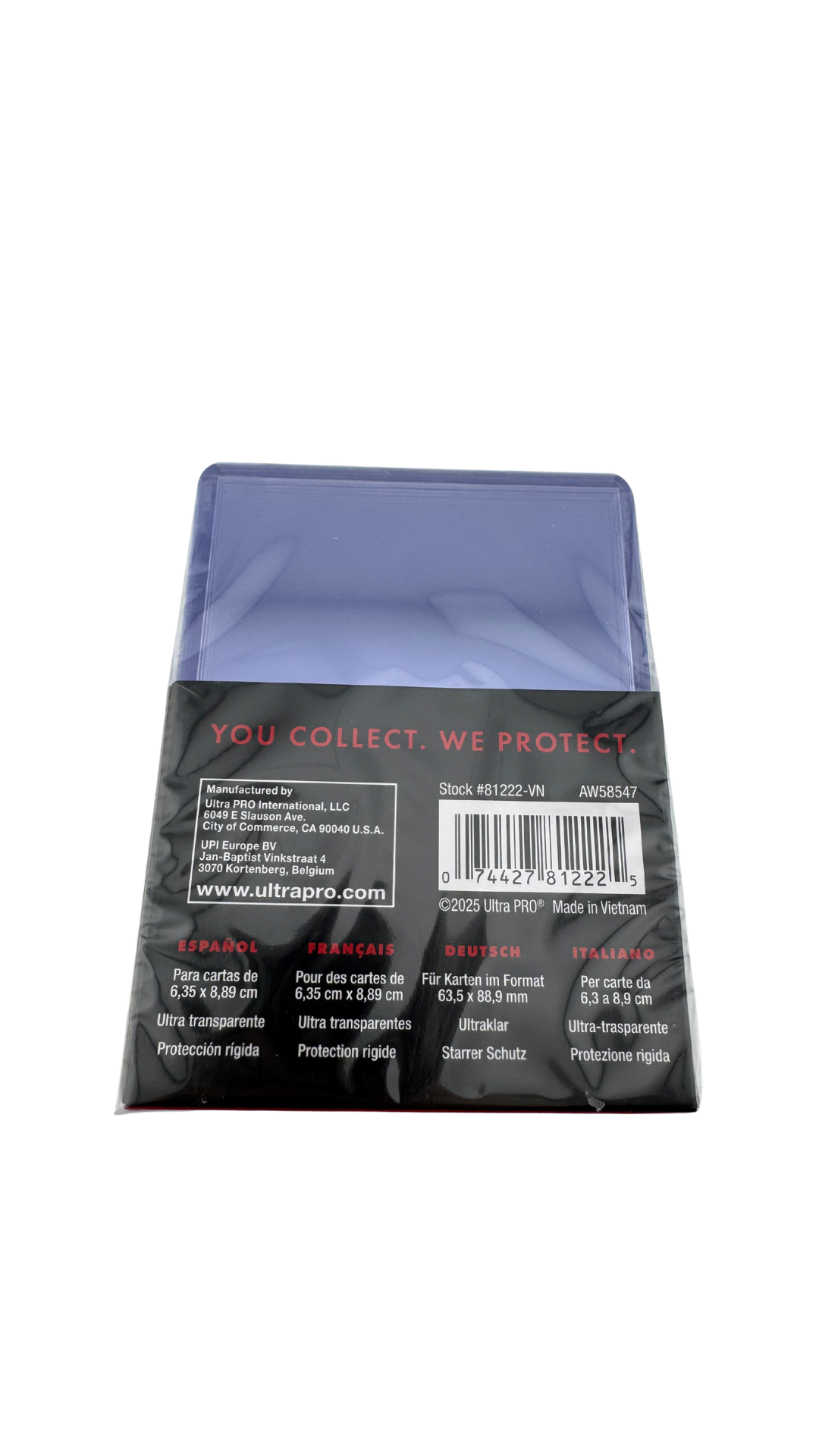 Ultra PRO 3" x 4" Clear Regular Toploaders – 35pt (25 Count)