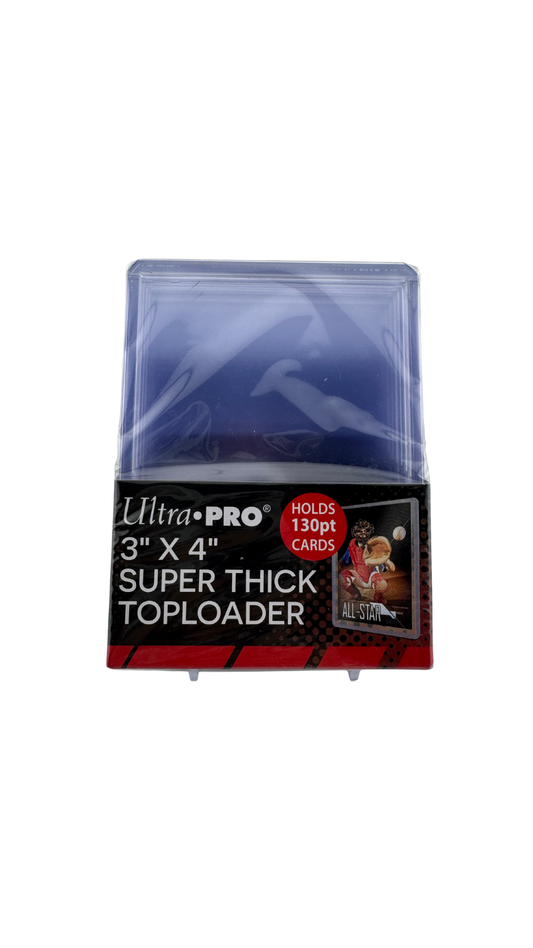 Ultra PRO 3" x 4" Super Thick Toploaders – 130pt (10 Count)