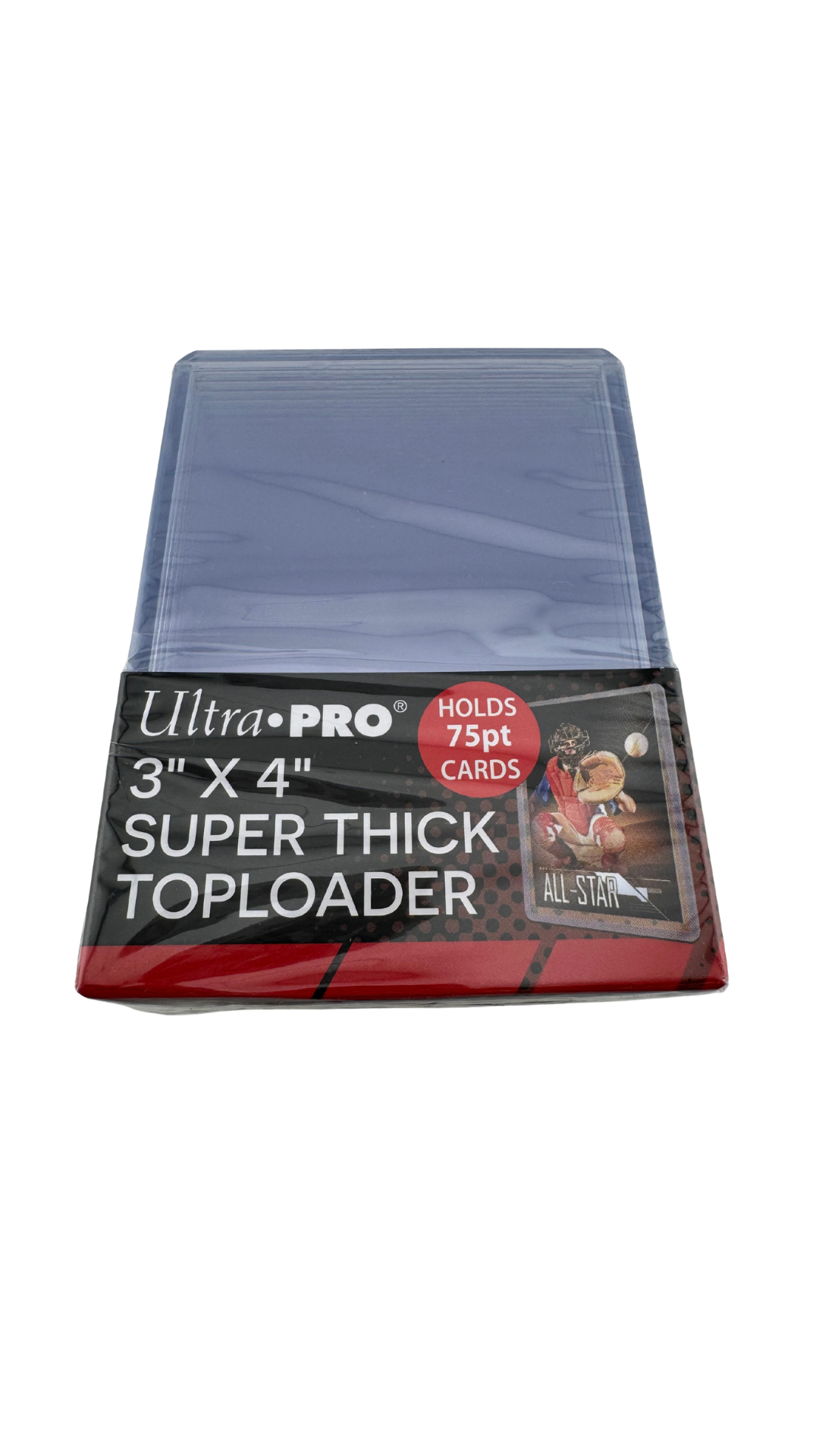 Ultra PRO 3" x 4" Super Thick Toploaders – 75pt (25 Count)