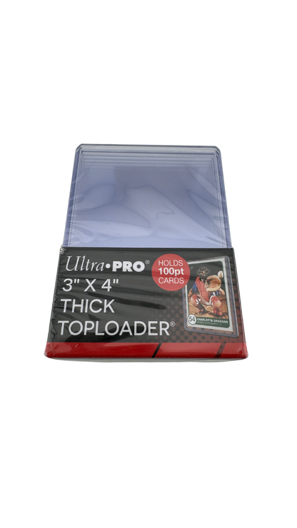 Ultra PRO 3" x 4" Thick Toploaders – 100pt (25 Count)