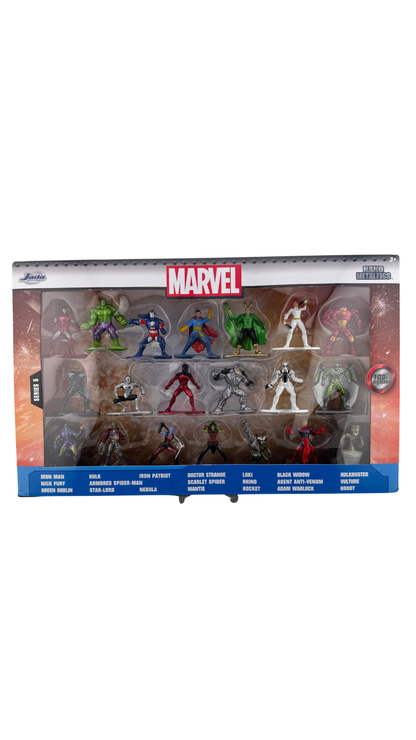 Jada Toys Nano Metalfigs Marvel Series 5 Die-Cast Figure 20-Pack