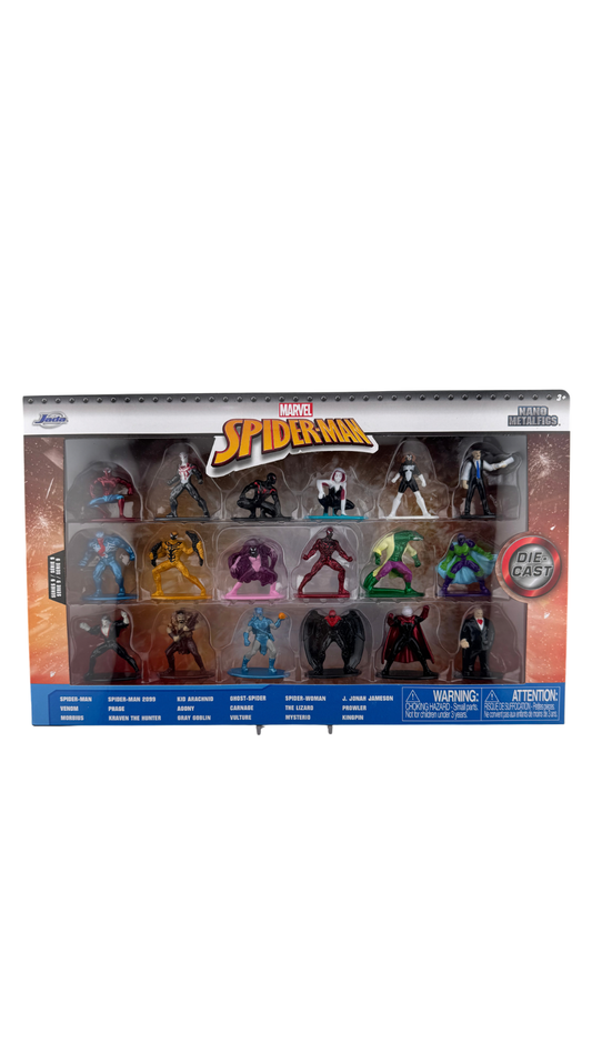 Jada Toys Nano Metalfigs Marvel Spider-Man Series 9 Die-Cast Figure 18-Pack