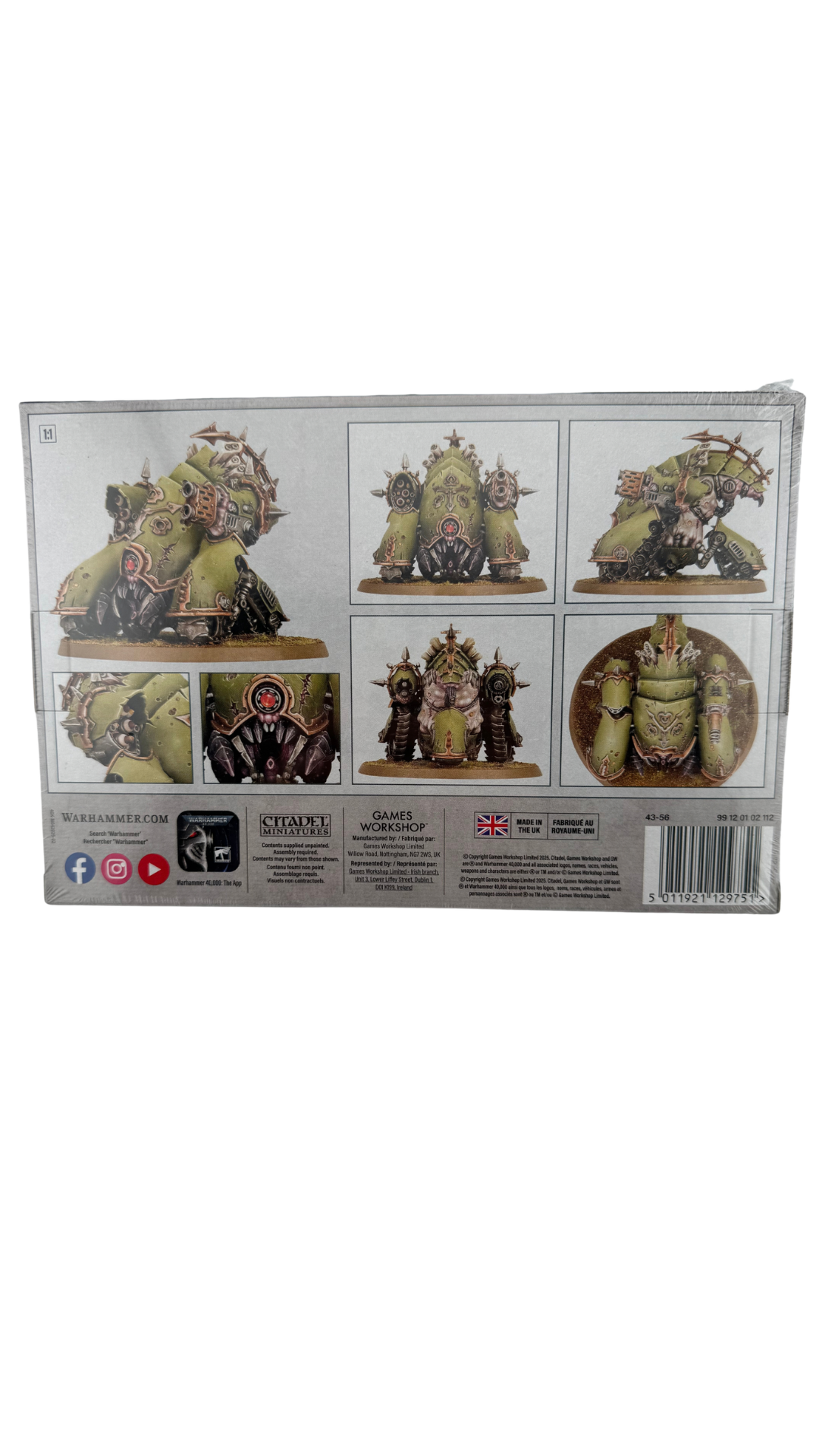 Warhammer 40,000 Death Guard: Myphitic Blight-hauler, Daemon Engine Miniature (Games Workshop 43-56)