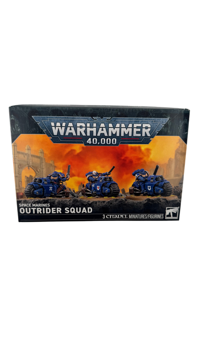 Warhammer 40,000 Space Marines: Outrider Squad, 3 Bike Miniatures (Games Workshop 48-112)