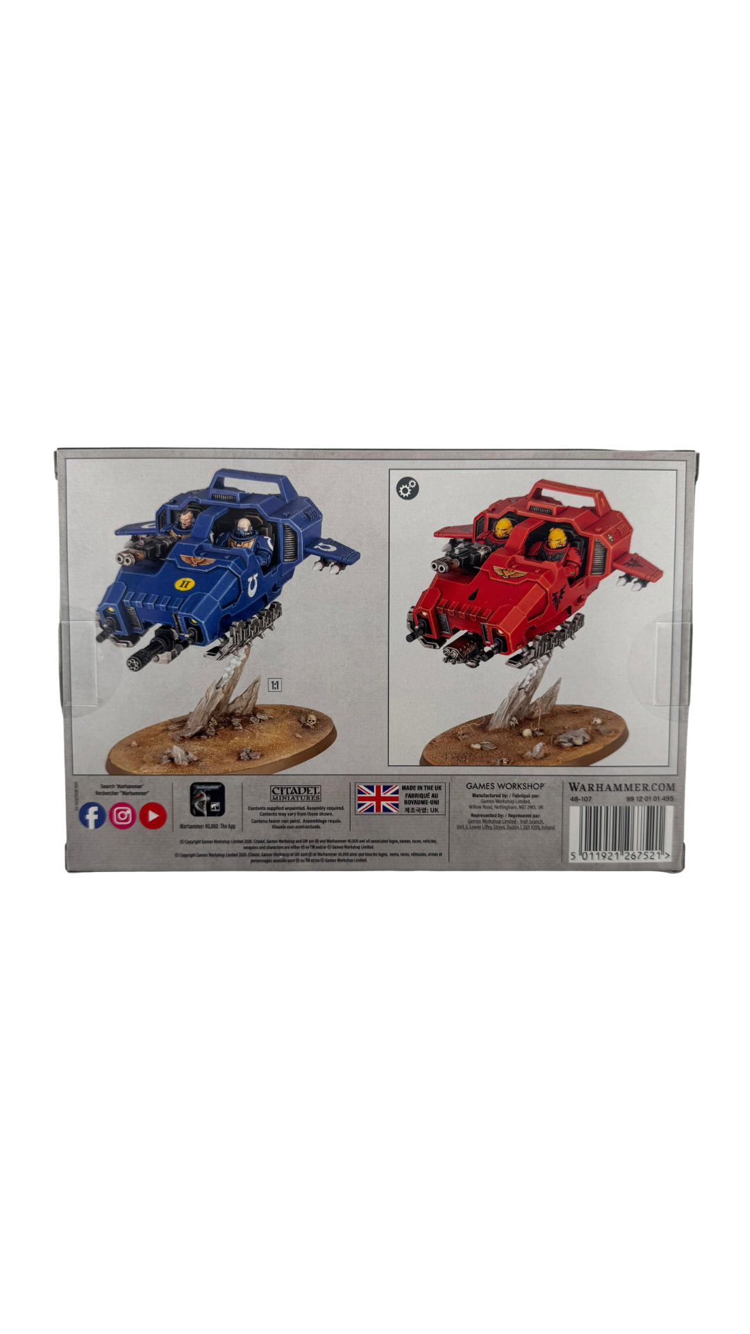 Warhammer 40,000 Space Marines: Land Speeder, 2026 Edition (Games Workshop 48-107)