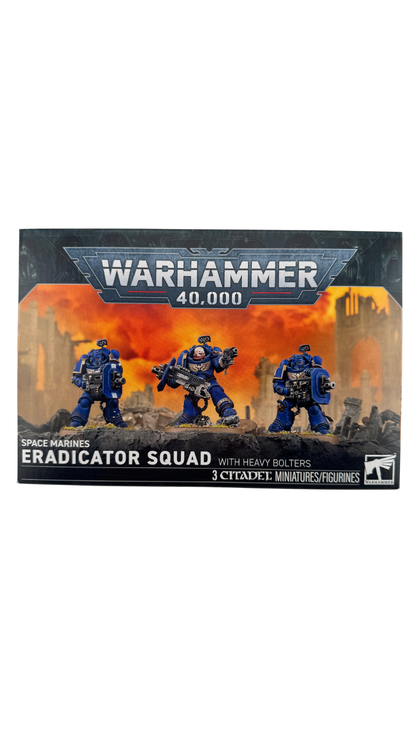 Warhammer 40,000 Space Marines: Eradicator Squad with Heavy Bolters, 3 Miniatures (Games Workshop 48-110)