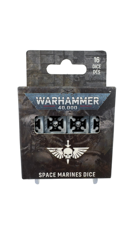 Warhammer 40,000 Space Marines Dice Set, 16 Dice (Games Workshop 48-111)