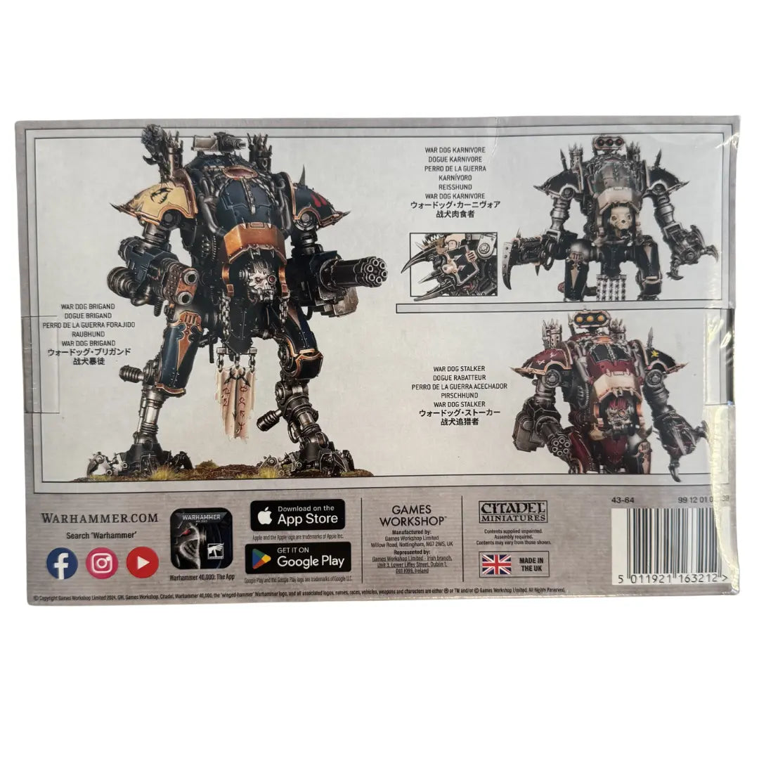 Warhammer 40,000: Chaos Knights – War Dogs (2 Citadel Miniatures)