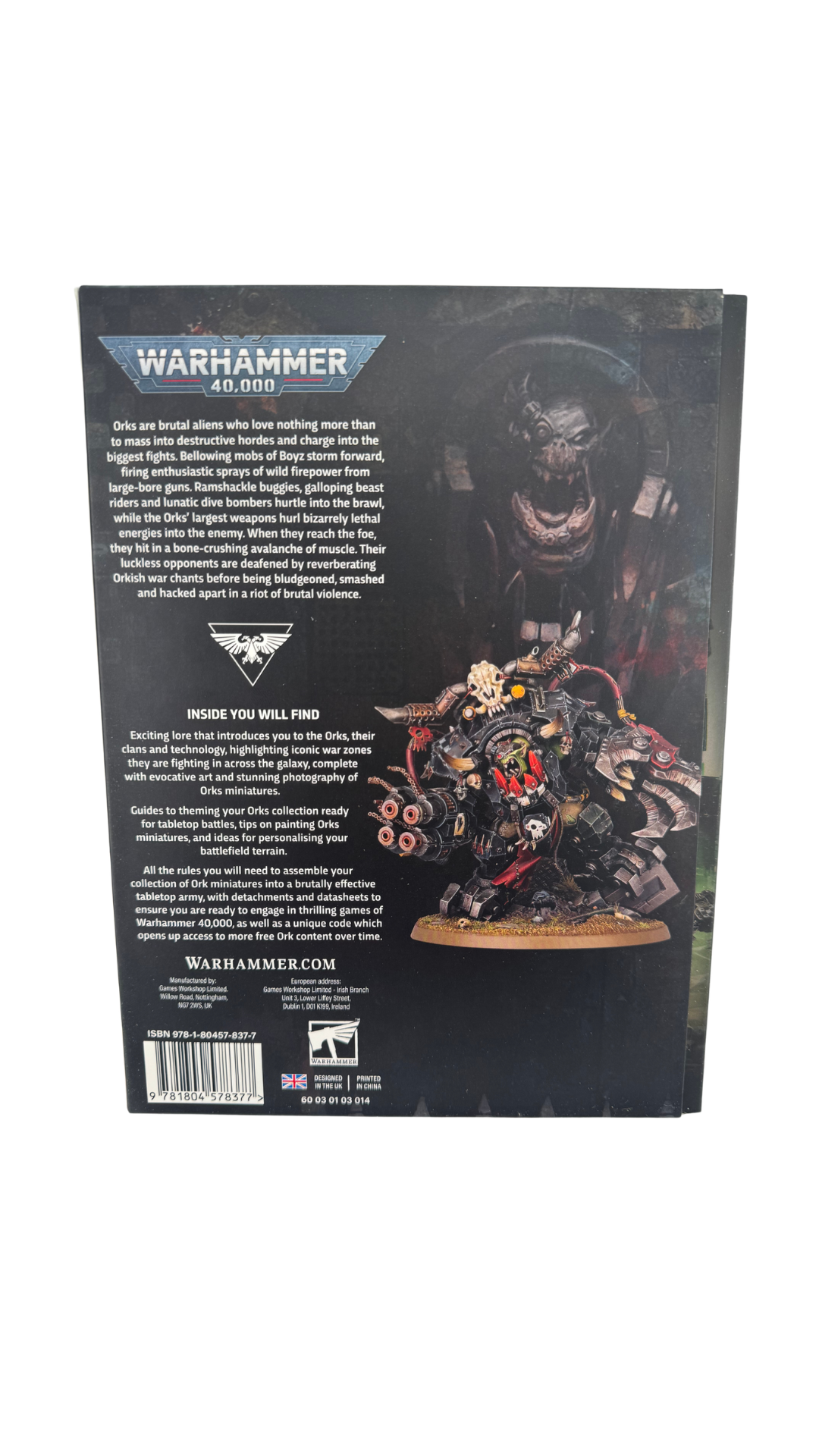Warhammer 40,000 Codex: Orks, 11th Edition 2026 (Games Workshop 50-01)