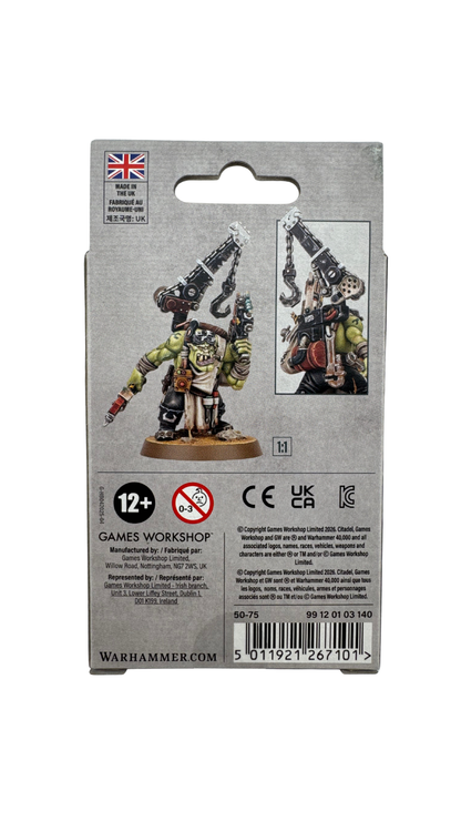 Warhammer 40,000 Orks: Mek, Character Miniature, 2026 Edition (Games Workshop 50-75)