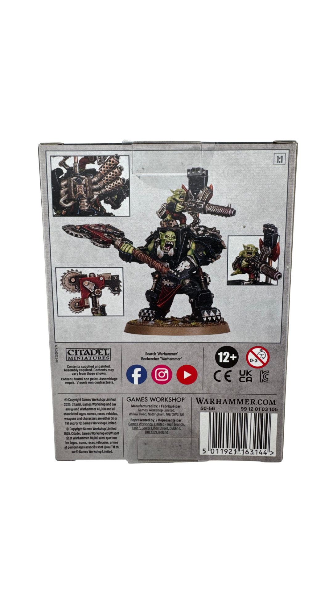 Warhammer 40,000 Orks: Warboss in Mega Armour, Character Miniature (Games Workshop 50-56)