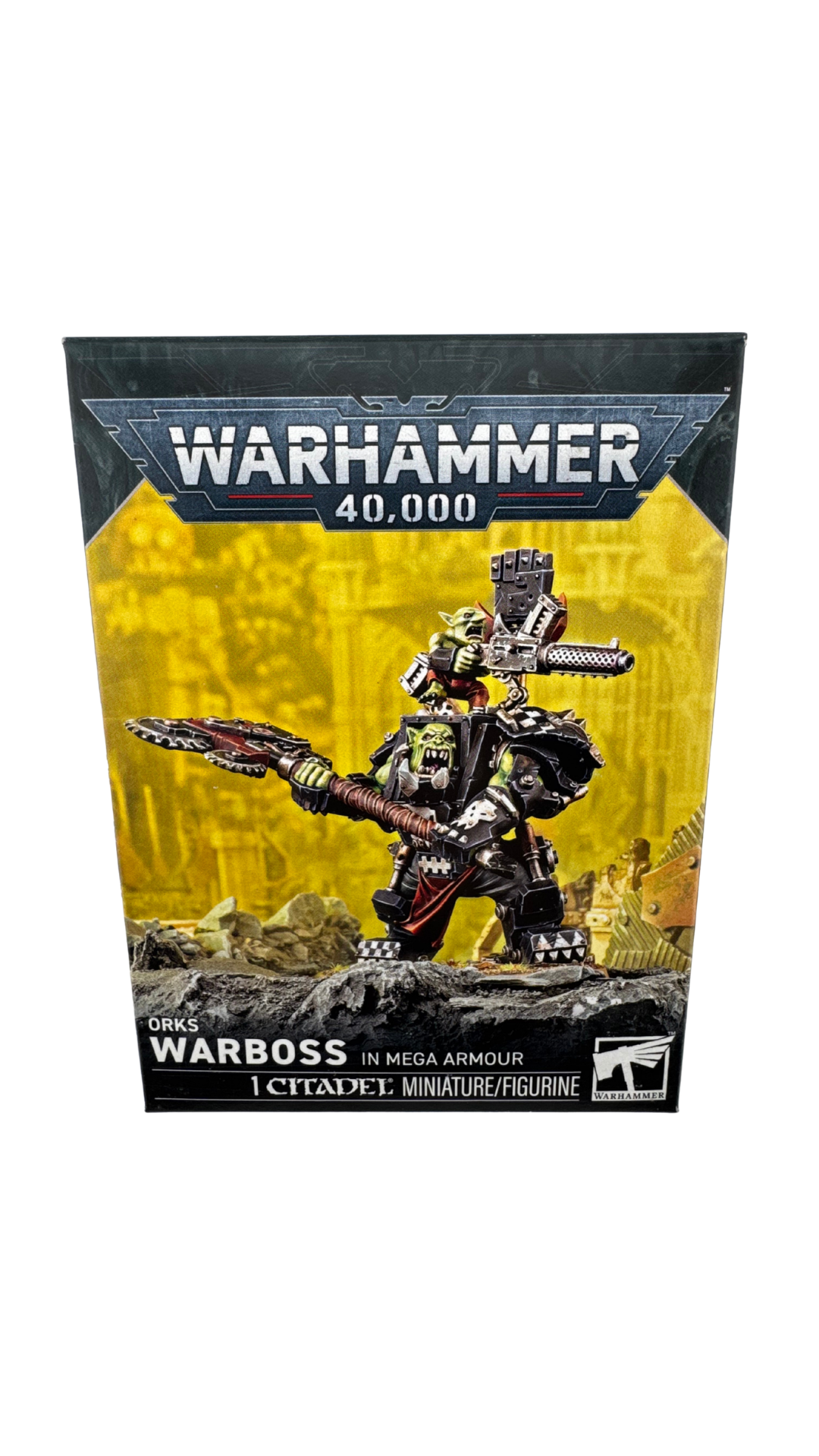 Warhammer 40,000 Orks: Warboss in Mega Armour, Character Miniature (Games Workshop 50-56)