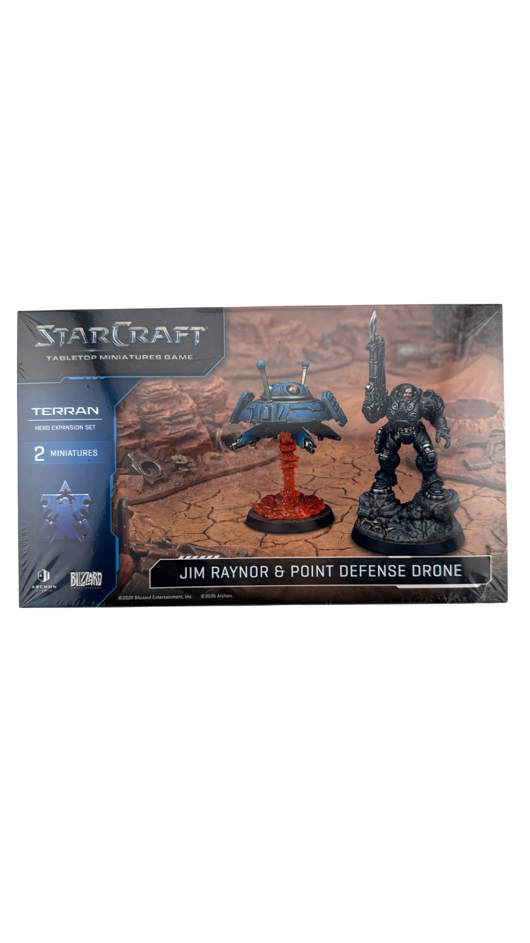StarCraft Tabletop Miniatures Game: Jim Raynor & Point Defense Drone, Terran Hero Expansion Set (Archon Studio)