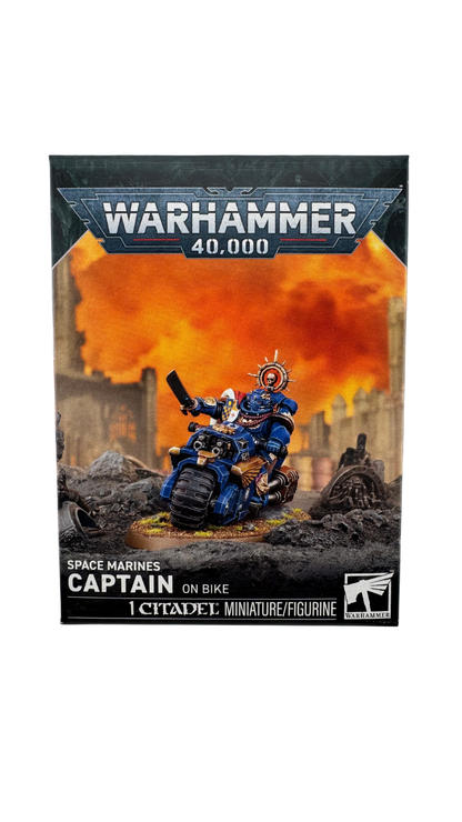 Warhammer 40,000 Space Marines: Captain on Bike, Character Miniature (Games Workshop 48-113)