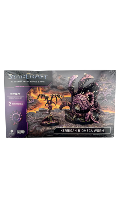 StarCraft Tabletop Miniatures Game: Kerrigan & Omega Worm, Zerg Hero Expansion Set (Archon Studio)