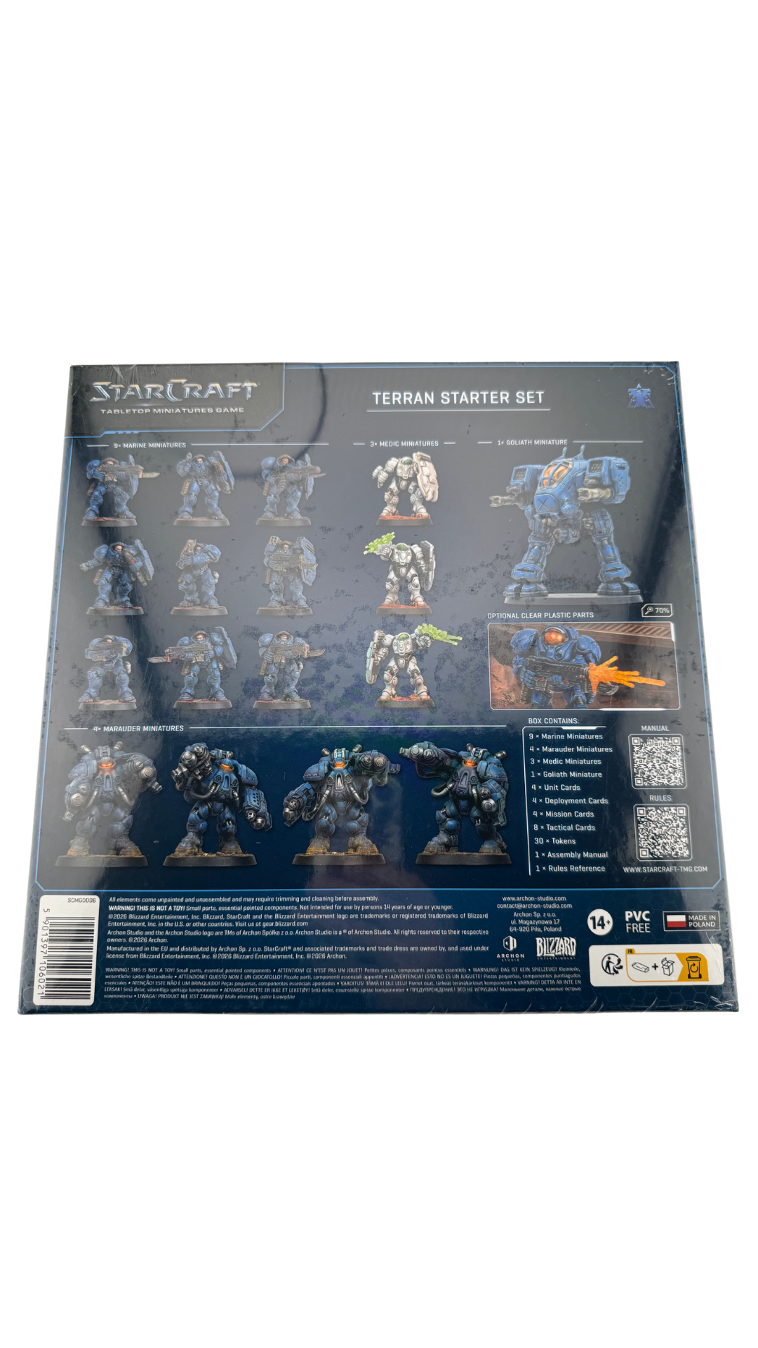 StarCraft Tabletop Miniatures Game: Terran Starter Set, 17 Miniatures (Archon Studio)