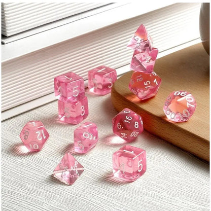 Acrylic Dice - Petals - 12 pc Set - MOD Shop LLC