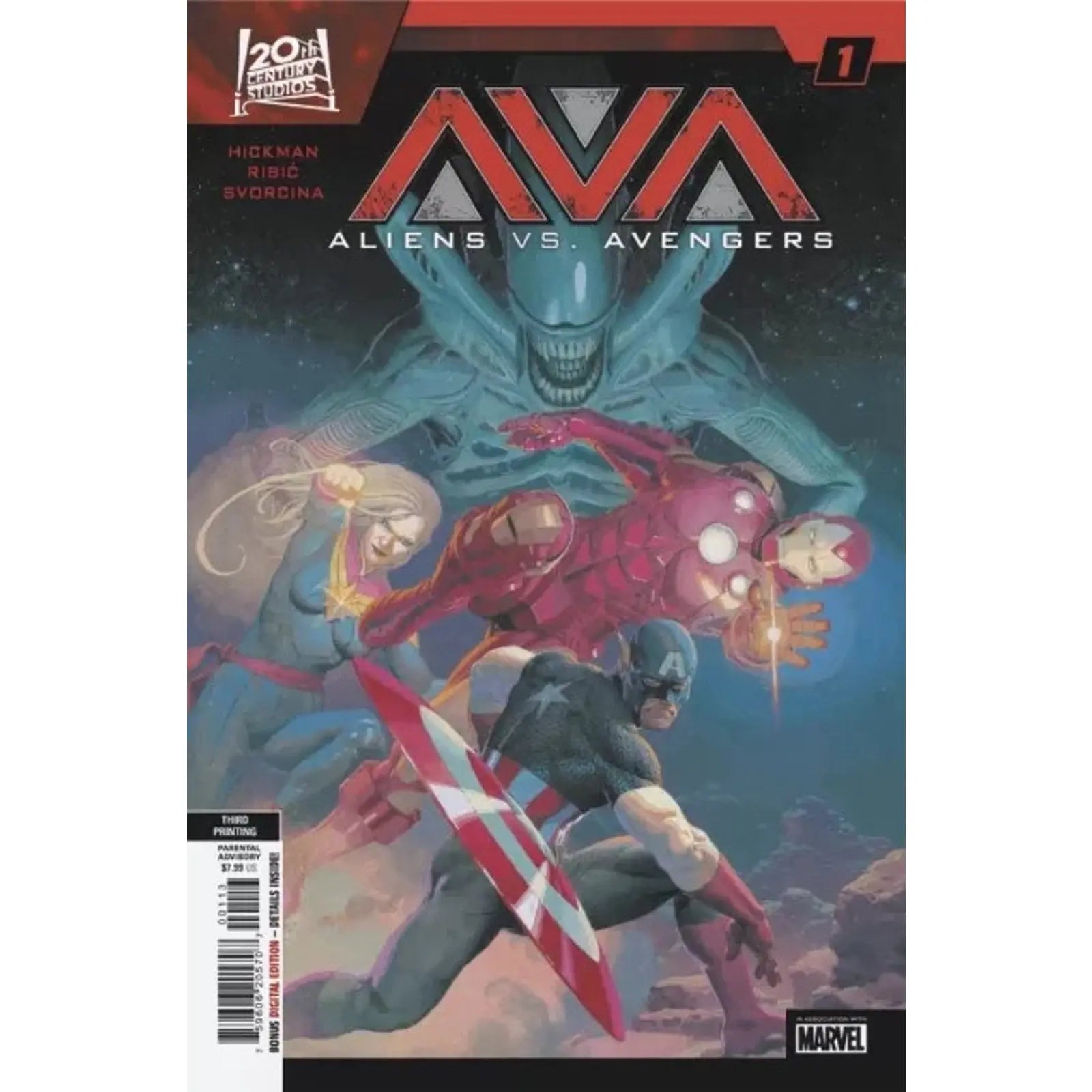 Aliens vs. Avengers 1J 3rd Printing Esad RibiÄ‡ - MOD Shop LLC