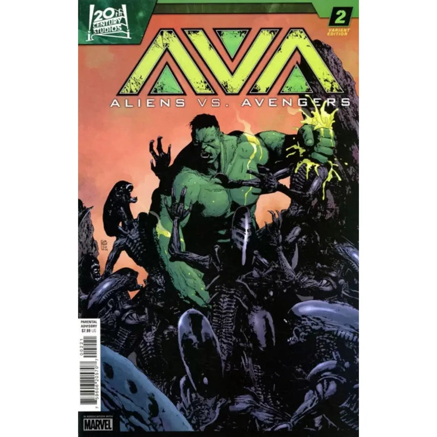 Aliens vs. Avengers 2B Andrea Sorrentino Variant - MOD Shop LLC