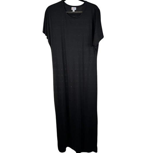 Lularoe - Maria - L - EUC - Women's Full Length Maxi Dress - Black
