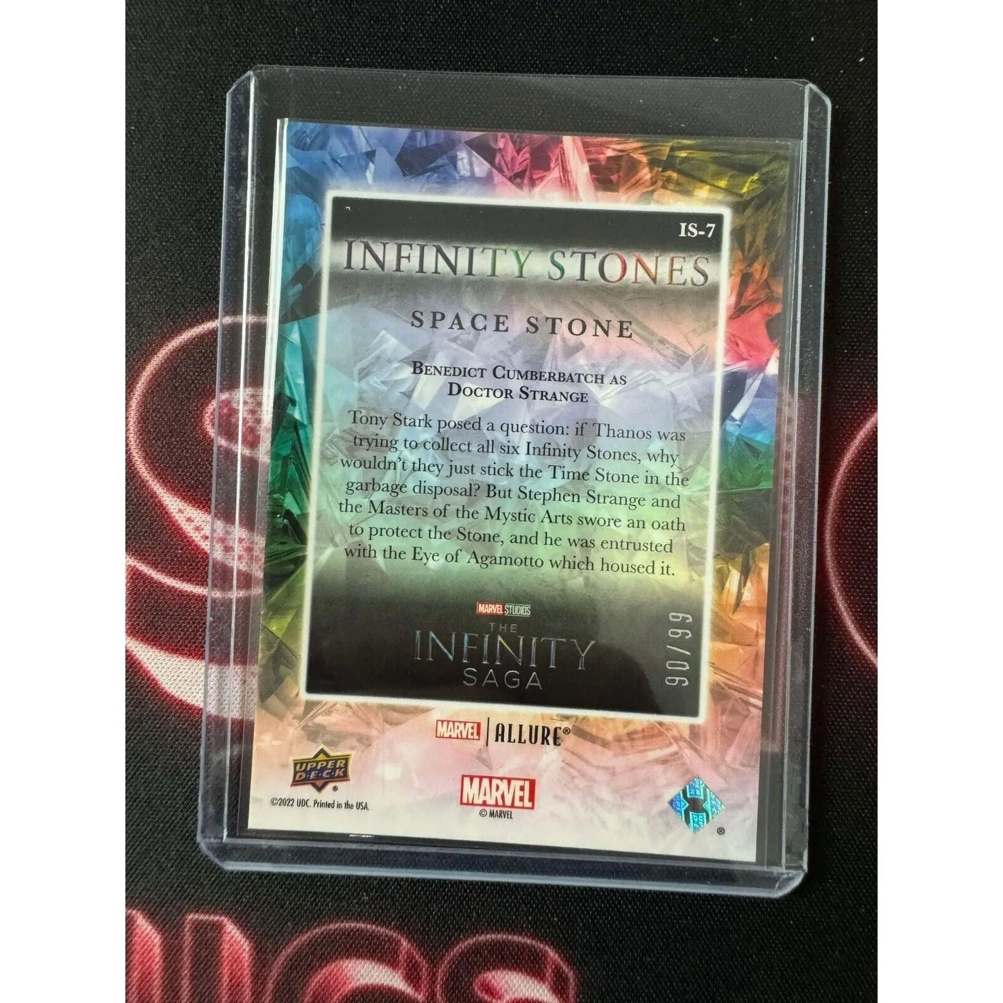 Benedict Cumberbatch as Doctor Strange Marvel Allure Gold Infinity Stone 90/99 - MOD Shop LLC