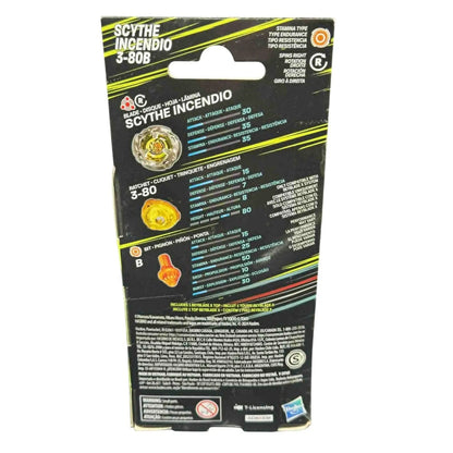 Beyblade X – Scythe Incendio 3 - 80B Booster Pack - MOD Shop LLC