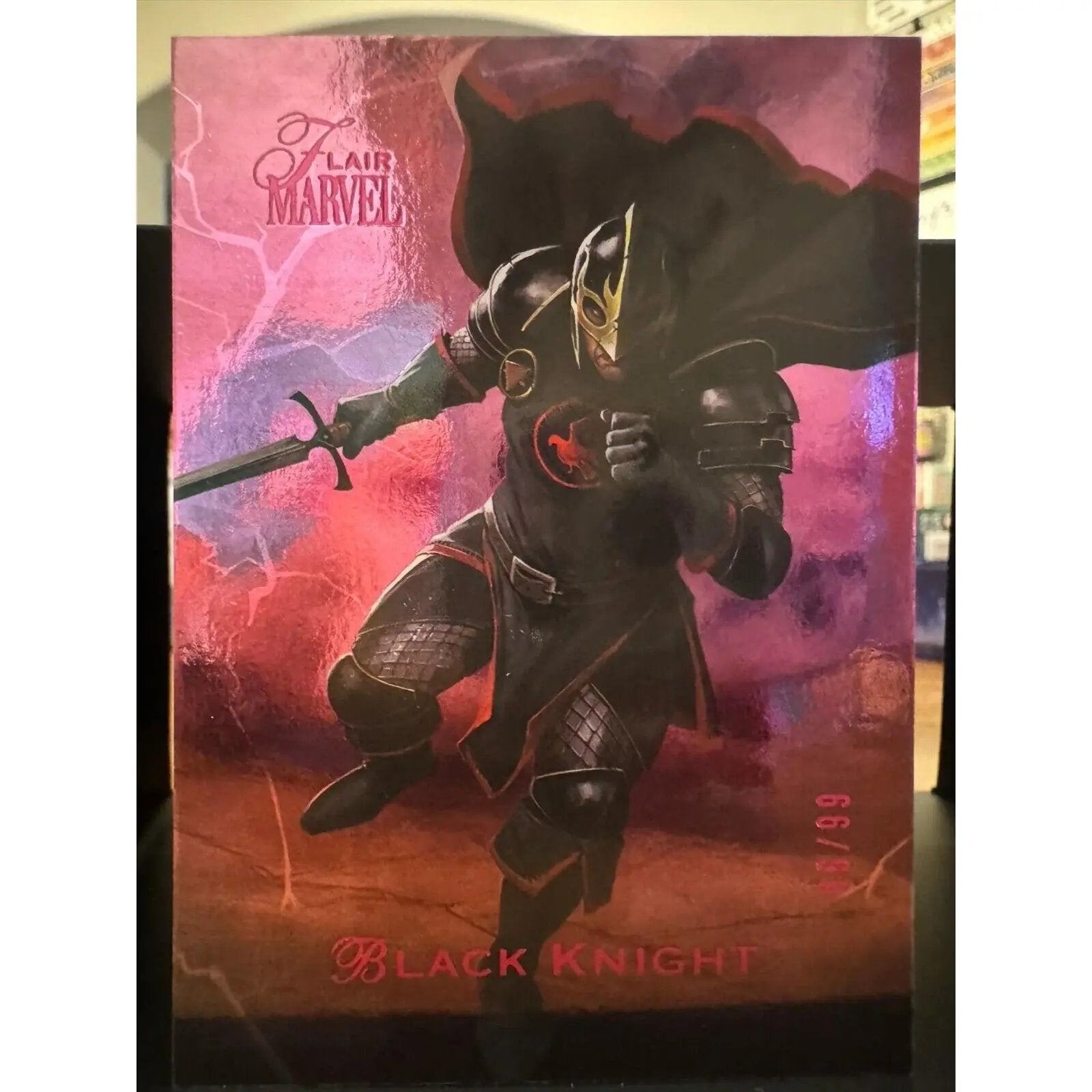 Black Knight Marvel Fleer Flair Spring Flair Parallel 96/99 Card 81 - MOD Shop LLC