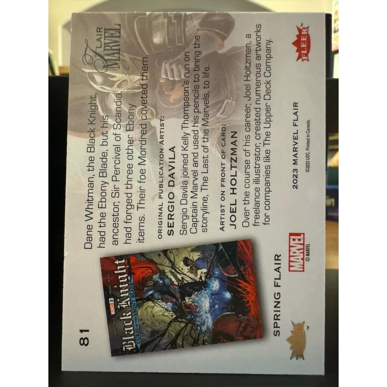 Black Knight Marvel Fleer Flair Spring Flair Parallel 96/99 Card 81 - MOD Shop LLC